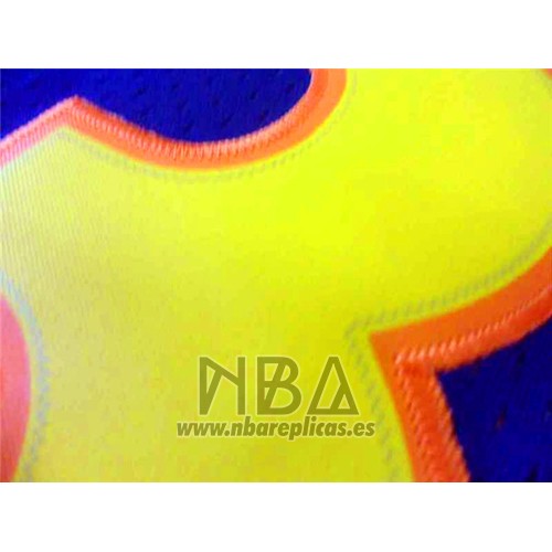 Camiseta Golden State Warriors Stephen Curry NO 30 Retro Azul